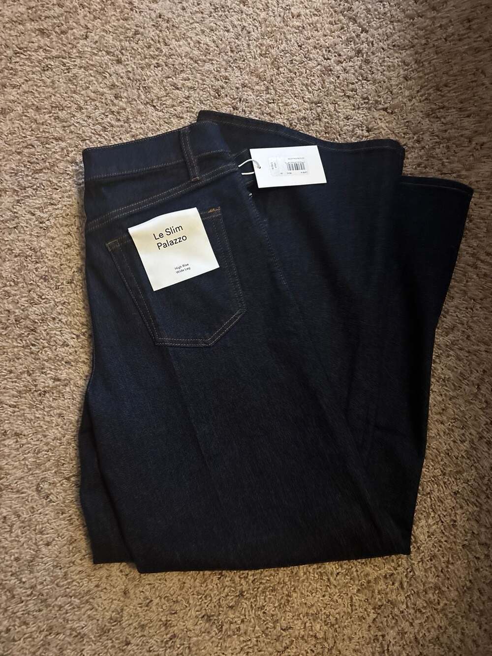 FRAME Le Pixie Slim Palazzo High Rise Wide Leg Jeans Rinse Size 30